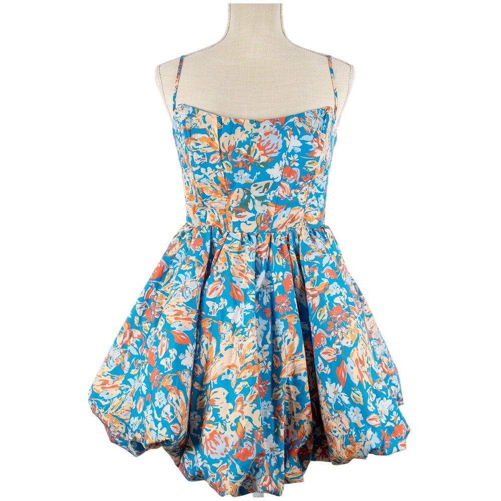 Hello Molly Blue Floral Mini Dress